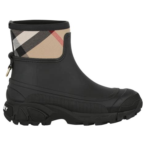 burberry kinder stiefeletten|Regenstiefel „Marsh“ aus Gummi in Check (Straw) .